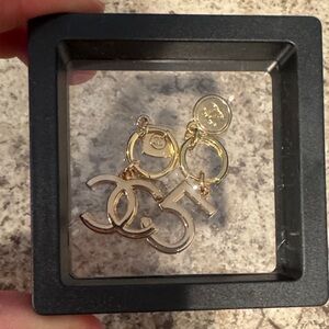 Chanel Gold Designer Logo charms GWP